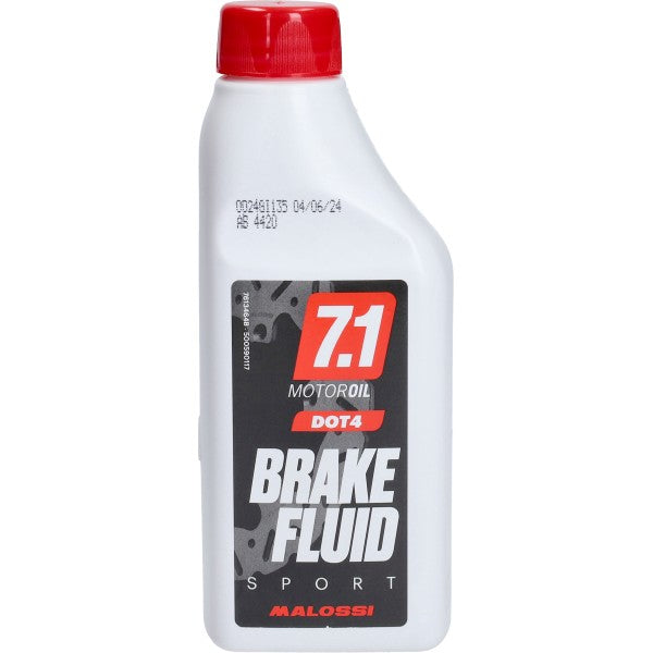 Malossi DOT 4 remvloeistof 250 mL fles
