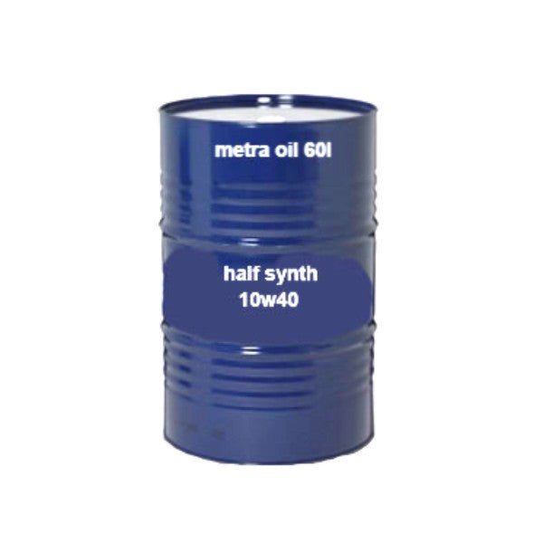 Motorolie 10W-40 half synthetisch scooter 60L vat | Metra Oil