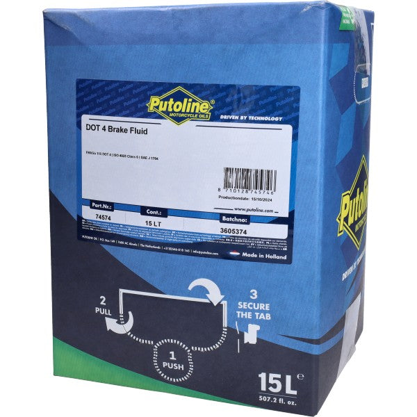 Putoline DOT 4 remvloeistof Bag-in-Box 15L 74574