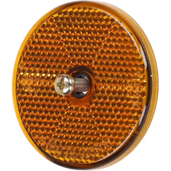 Reflector Rond 60mm Oranje Universeel