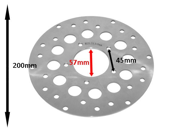 remschijf achter 200mm rieju, rs1