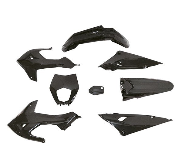 Plaatwerkset / Kappenset Rieju MRT 50 SM & MRT Pro 50 2022> – Zwart Glans (8-delig)