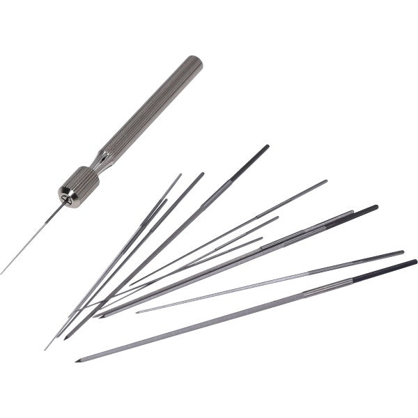gereedschap eldi vijlenset om sproeiers te reinigen/verruimen 0.6-1.9mm