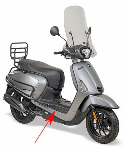 sierstrip Kymco origineel treeplank rechts zwart mat new like 64317-acc1-e10-66p