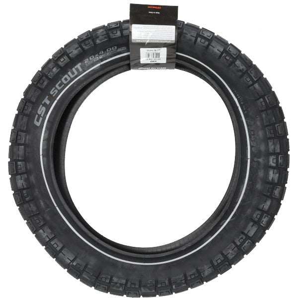 CST Scout fatbike buitenband 20x4.0 zwart met reflectie