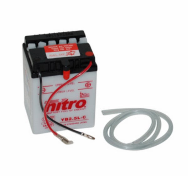 Nitro NB2-5L-C2 Accu 12V 2,5Ah – Honda MTX oud model (met zuurpakket)