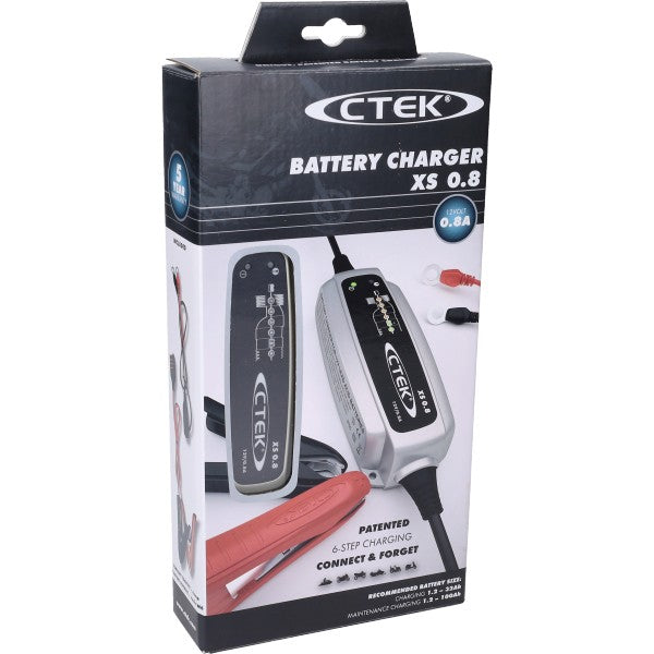 CTEK XS 0.8 acculader 12V compleet met kabels