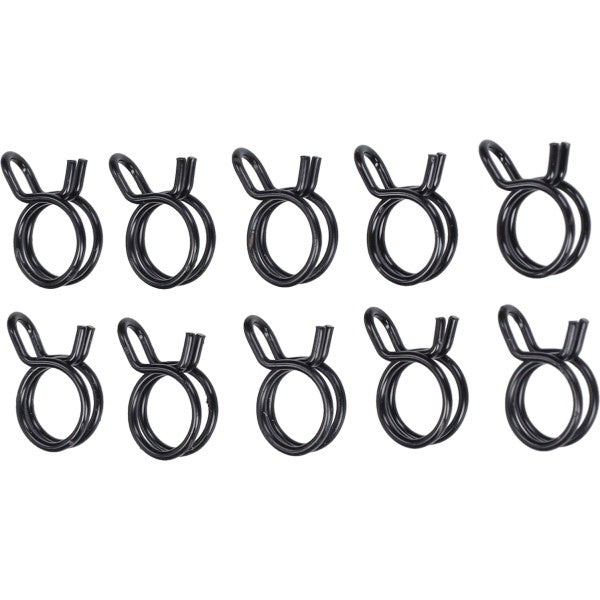 Malossi knijpveerklem benzineslang 9,8x10,4 mm zwart 10 stuks 212187X