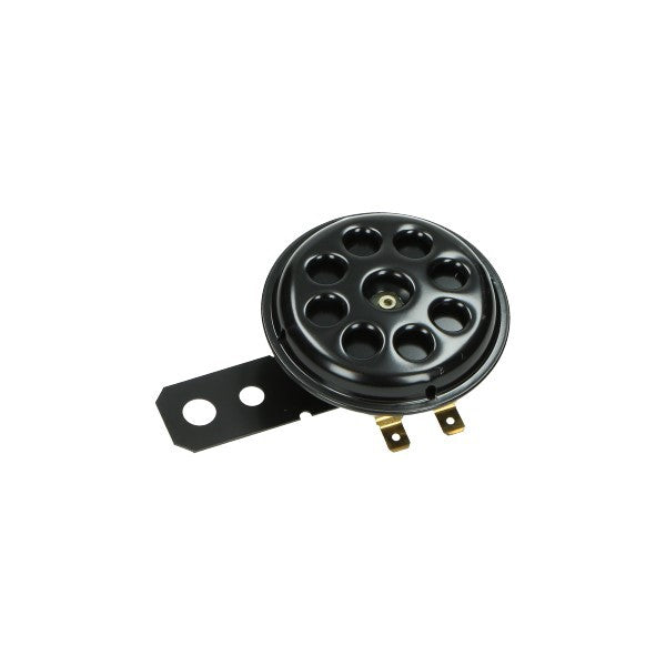 Claxon DMP 6V universeel 70 mm zwart bromfiets