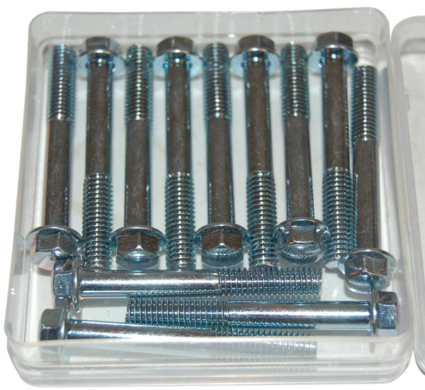 Flensbout zeskantkop 8 mm M6x45 mm 12 stuks