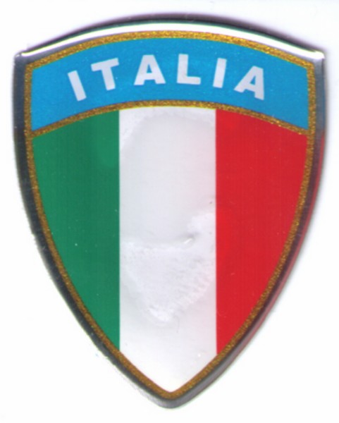 Sticker Italië vlag 3D groot – universeel