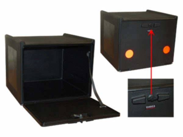 Dubbel geïsoleerde pizzakoffer 90L zwart