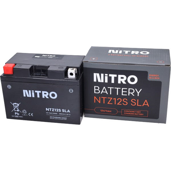 Nitro NTZ12S/YTZ12S SLA/GEL accu 12V 11Ah voor T-Max 530/X-ADV