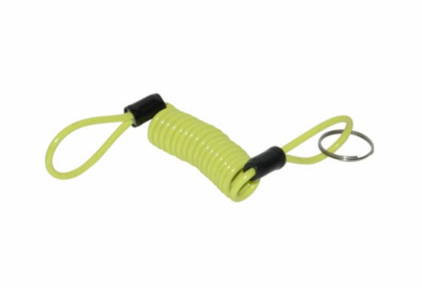 Schijfremslot herinneringskabel geel universeel