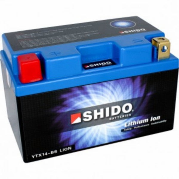 YTX14-BS lithium-ion accu Shido voor Piaggio MP3 LTX14-BS
