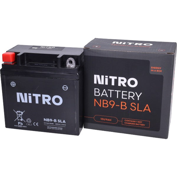 Nitro NB9-B/YB9-B SLA/GEL accu 12V 7Ah ET4, Fly 4T