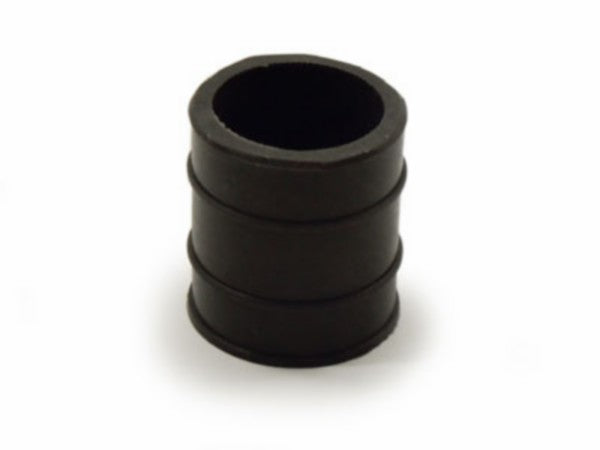 Rubber uitlaat nademper kort 30 mm zwart