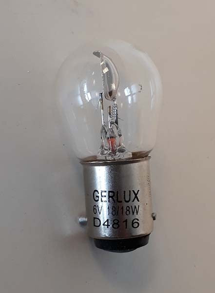 Lamp 6V 18/18W BAX15d