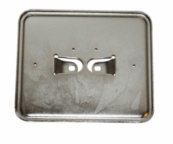 Kentekenplaathouder liggend metaal chroom NL 14,5x12,5 cm
