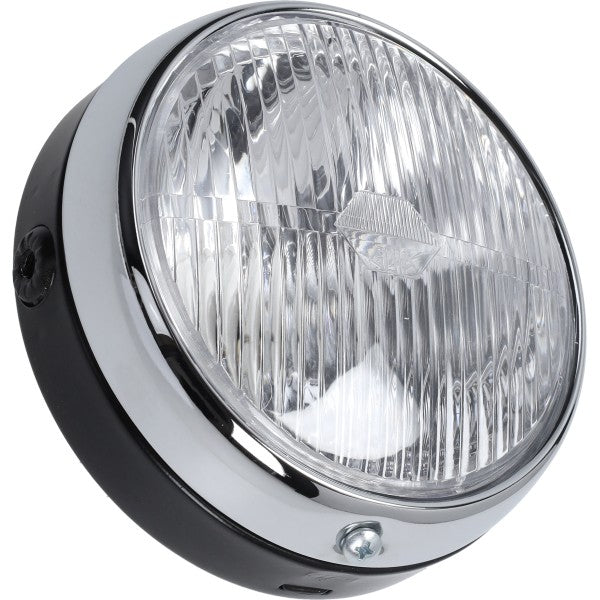 Koplamp Guia rond universeel 145 mm zwart/chroom