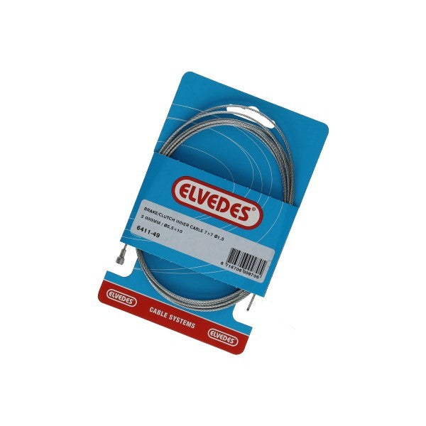 Elvedes versnellingskabel lang binnen- en buitenkabel grijs