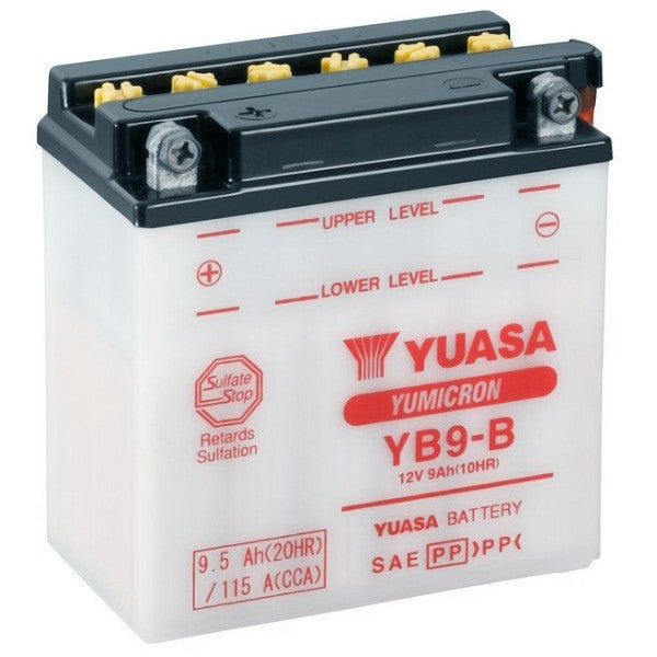 Yuasa YB9-B accu voor Fly 4T, Liberty 4T, LX 4T, LXV, Runner 180cc