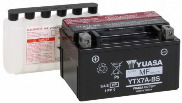 Yuasa YTX7A-BS onderhoudsvrije scooteraccu 4T