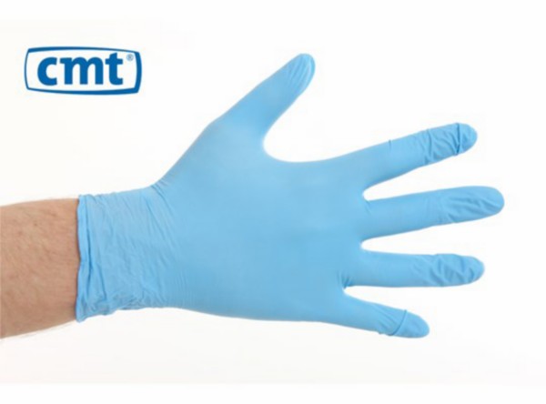 CMT nitrilhandschoenen poedervrij blauw XL - 100 stuks
