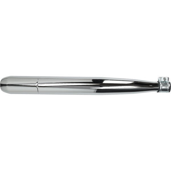 Uitlaat origineel model chroom 28 mm buiten 60 mm Hercules Sachs
