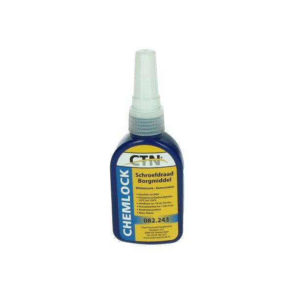 Loctite 243 schroefdraadborgmiddel middenvast 50 ml blauw