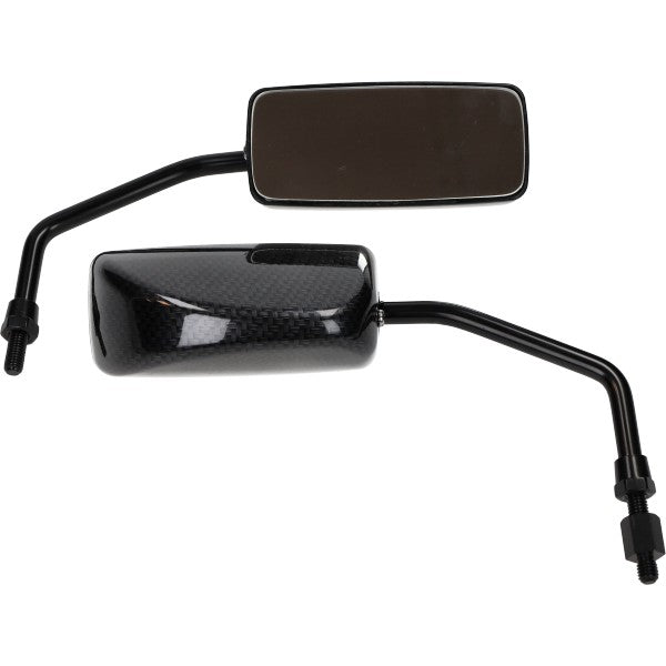 Spiegelset DMP rechthoekig sport F1 M8 carbon scooter