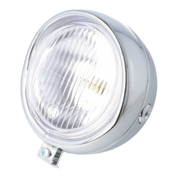 Retro koplamp Guia rond 130 mm chroom universeel