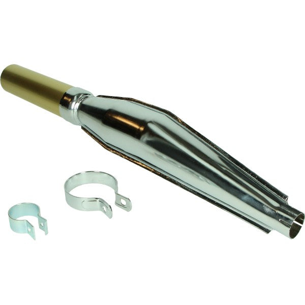 Uitlaat Jamarcol Cross Fuego met beugel 32mm chroom/goud