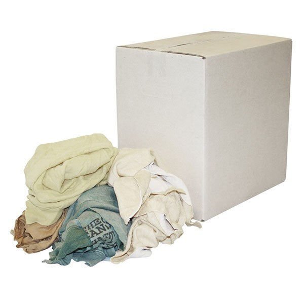 Werkplaats poetslappen bonte tricot/badstof 5 kg