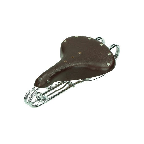 Zadel Tabor heavy duty bruin voor Tomos, Mobylette, Puch en Sachs