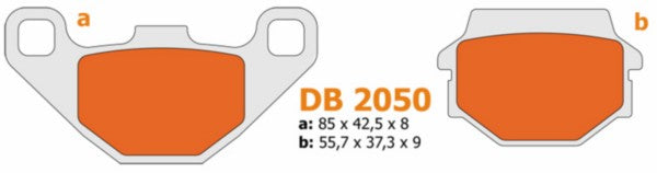 Remblokset achter Adly Quad DB2050 M-1 Delta