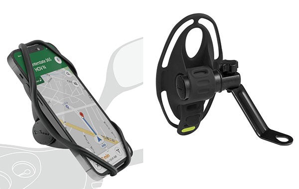 Bone Telefoonhouder Bike Tie 4 Zwart voor motor en fiets