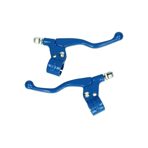 Hendelset kort Lusito blauw met spiegelgat voor Camino/Puch Maxi