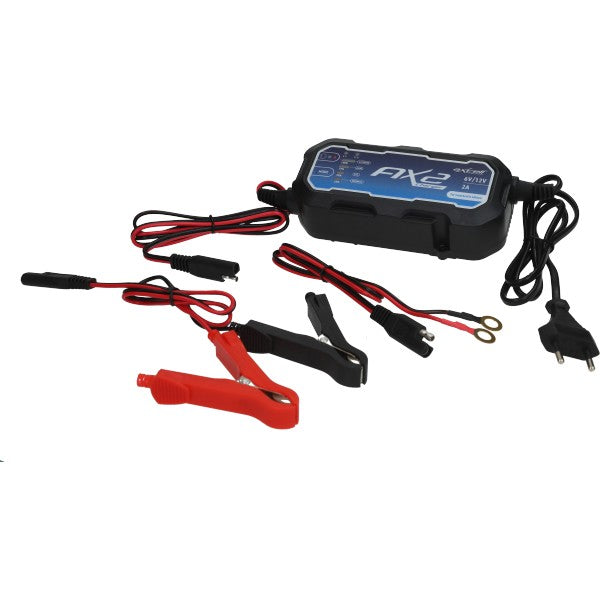 Axcell AX2 acculader 6/12V 2A voor AGM, Gel en LiFePO4
