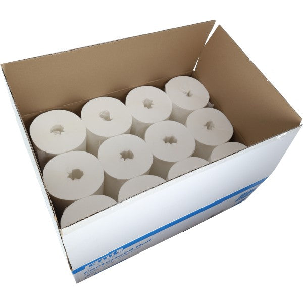 Werkplaats handdoekpapier rol Mini-Tork wit 12 stuks