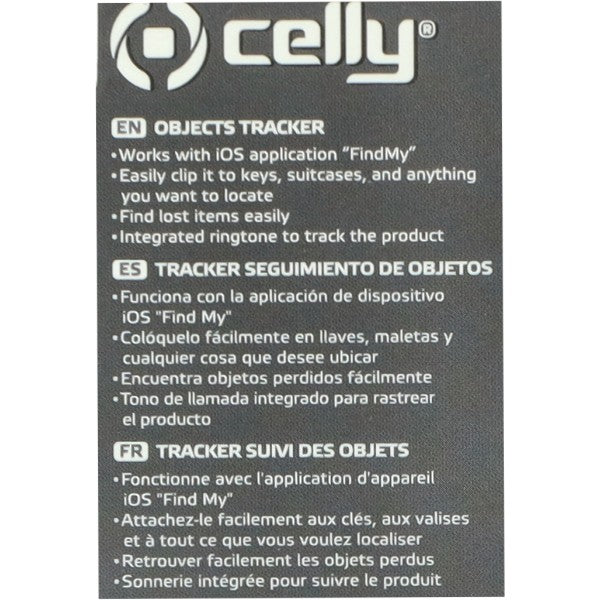 smartfinder Celly tracker werkt via Iphone App airtag zwart bromfiets, fatbike, Minicar, motorfiets, scooter