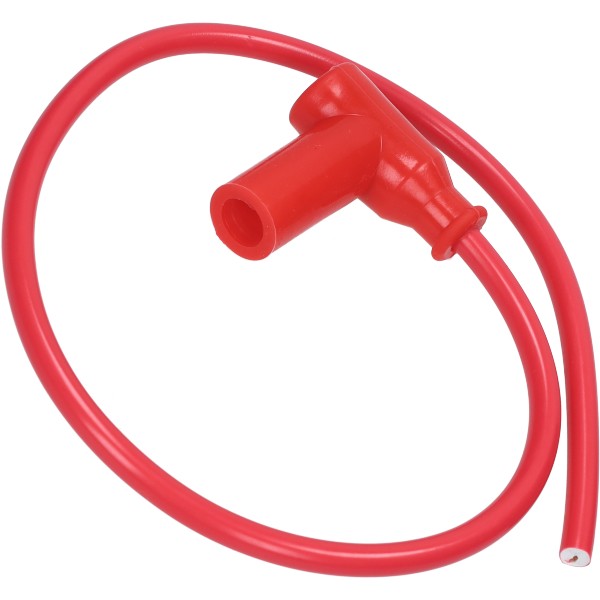 Bougiekap met kabel siliconen rood universeel B-type