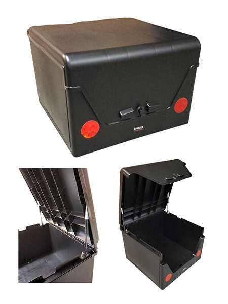 Geïsoleerde pizzakoffer 92L zwart