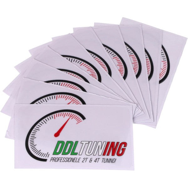 Sticker DDL 80 x 40 mm - 10 stuks