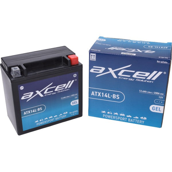 ATX14L-BS/YTX14L-BS accu Axcell onderhoudsvrij SLA/GEL