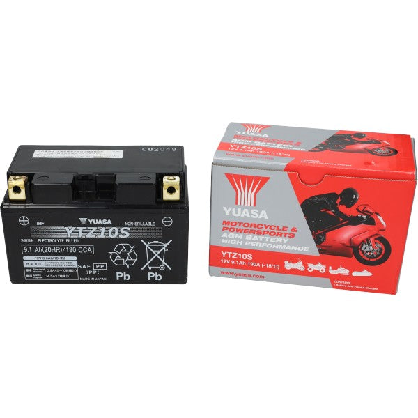 Yuasa YTZ10S scooter accu SLA/Gel 12V 9,1Ah voor China 4T