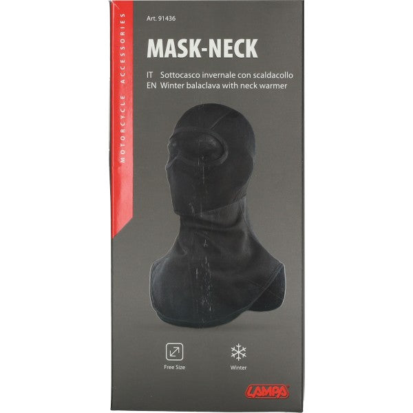 Helmmuts Full Face met Col Lampa Polyester Zwart