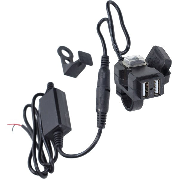 Dubbele USB-lader 12V met schakelaar 5V 2,1A/1A - TNT