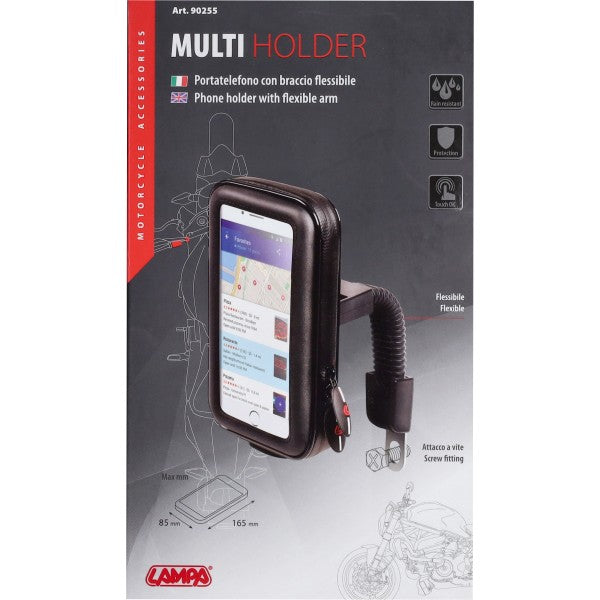 Telefoonhouder Lampa Multi Holder Evo spiegelbevestiging 110x160x30mm