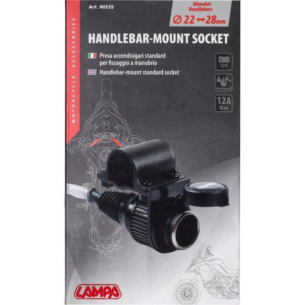 Lampa 12V aansluiting met stuurbevestiging en kabels 90535